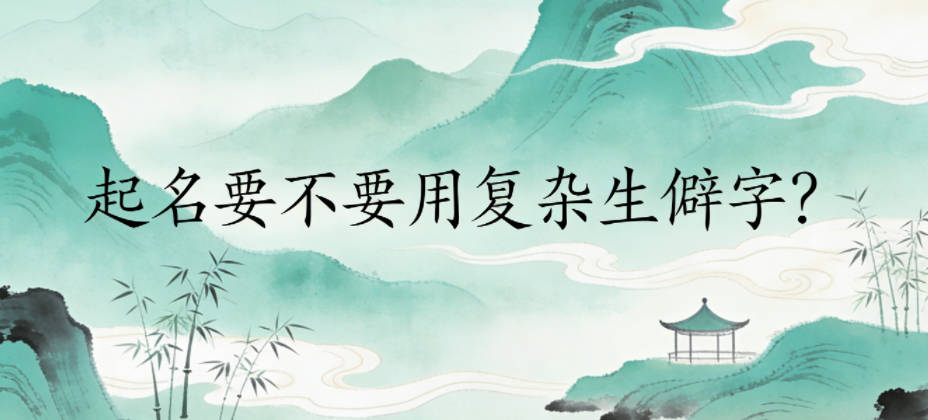 起名要不要用复杂生僻字?简洁实用才是长久之道