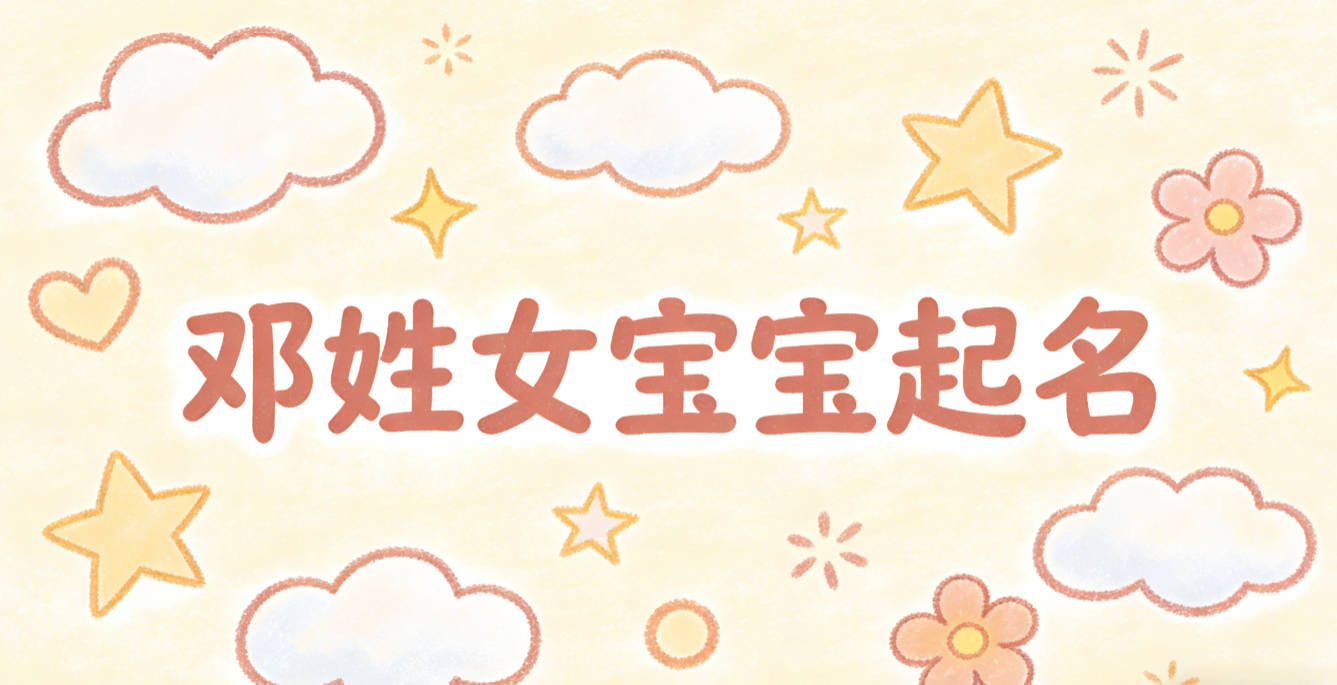 邓姓女宝宝起名洋气时尚