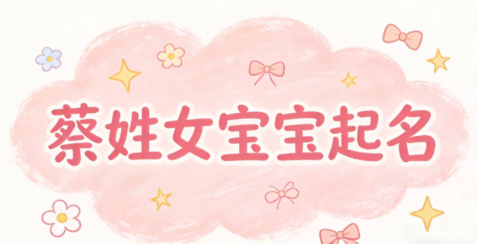 蔡姓女宝宝起名独特又好听
