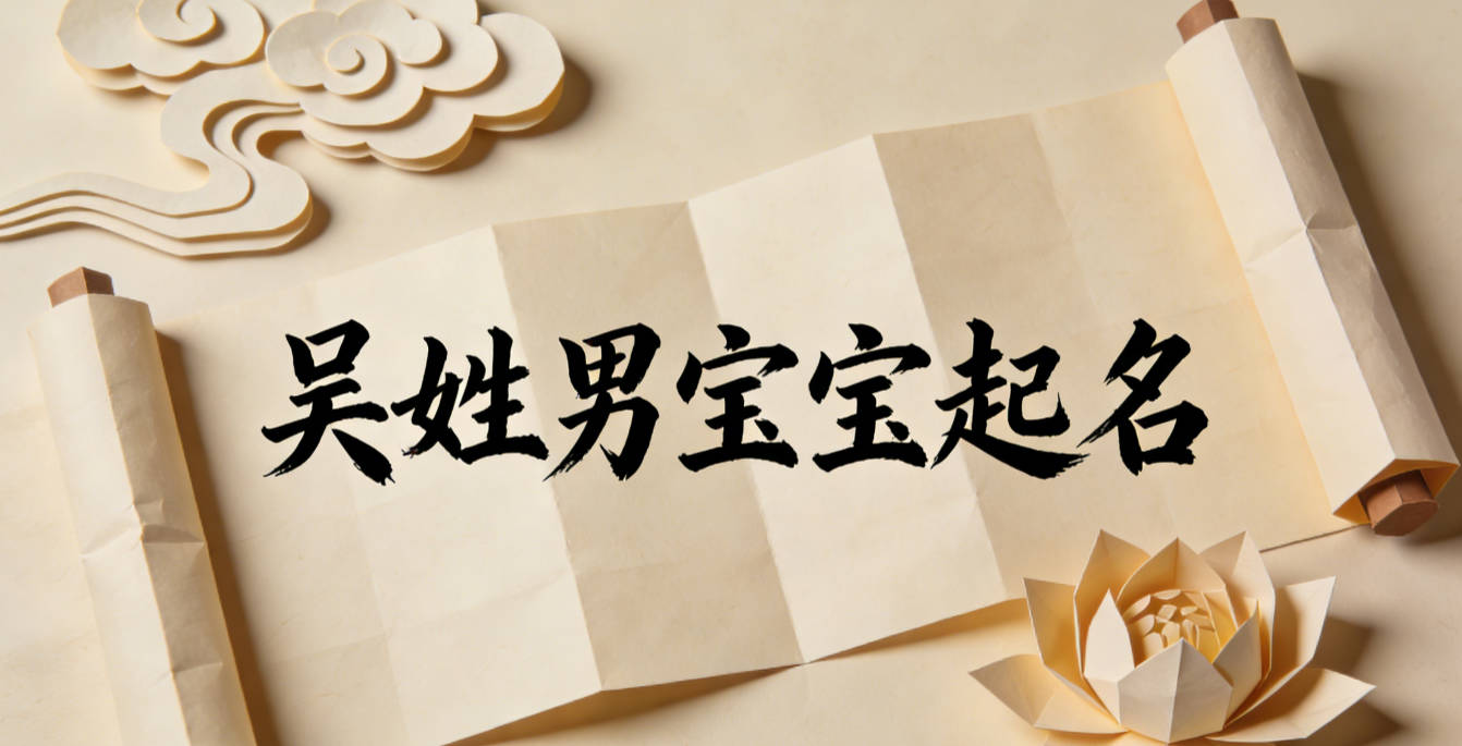 吴姓男宝宝起名顺口又好听