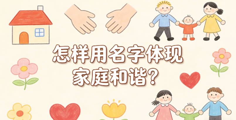 怎样用名字体现家庭和谐?一个小细节就能做到