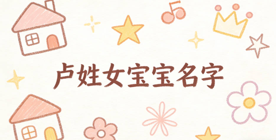 好听又好记的卢姓女宝宝名字