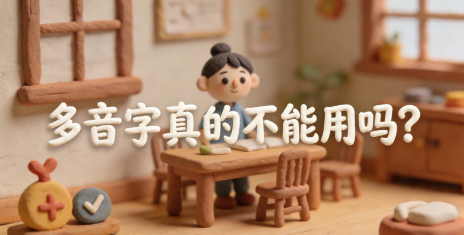 多音字真的不能用吗?看完你就懂了
