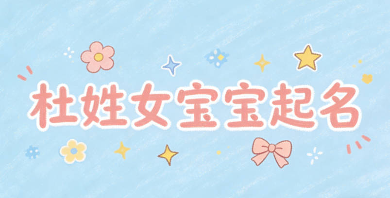 杜姓女宝宝起名好听又独特