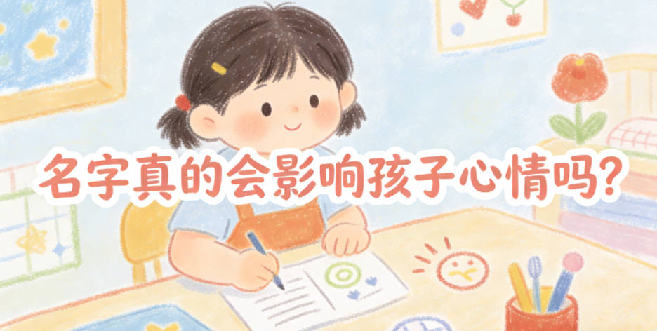 名字真的会影响孩子心情吗?这点别忽略