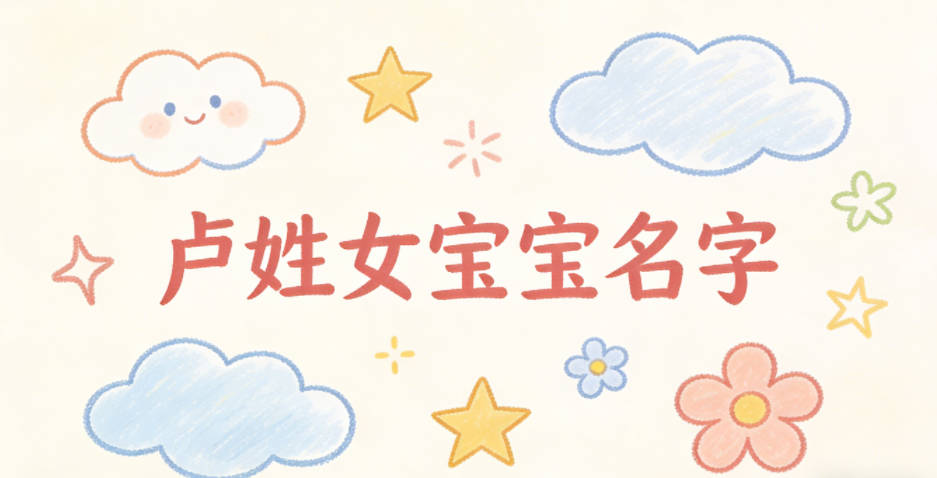 有诗意的卢姓女宝宝名字