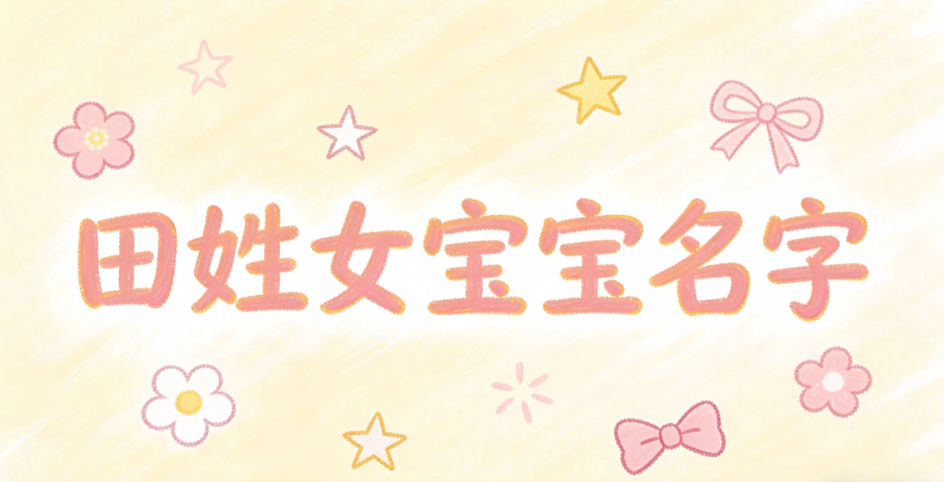 独特新颖的田姓女宝宝名字推荐