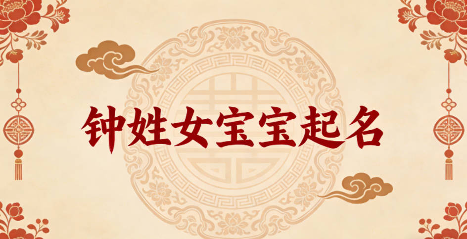 钟姓女宝宝起名好听又独特