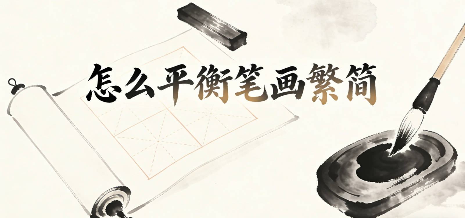 怎么平衡笔画繁简,兼顾书写视觉美观?