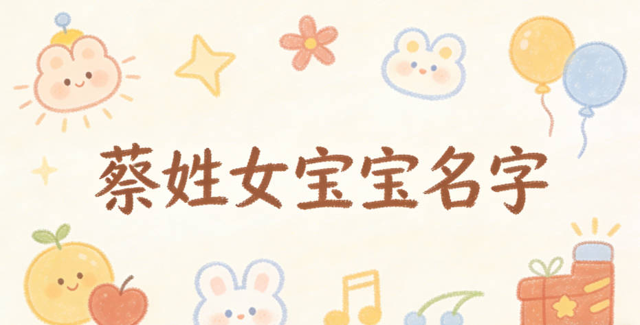 好听顺口的蔡姓女宝宝名字推荐