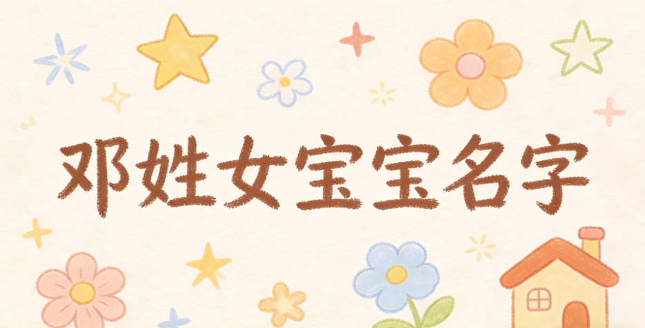 好听顺口的邓姓女宝宝名字推荐