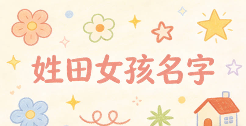姓田女孩名字有诗意