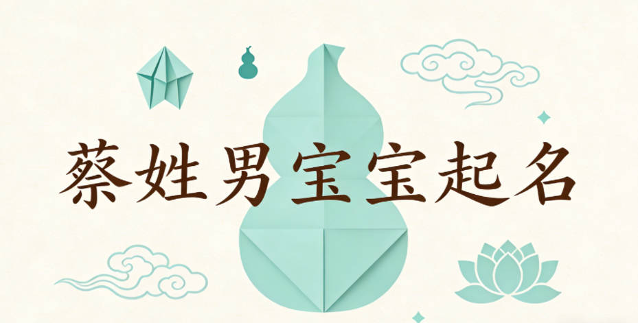 蔡姓男宝宝起名经典大气