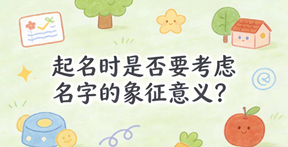 起名时是否要考虑名字的象征意义?