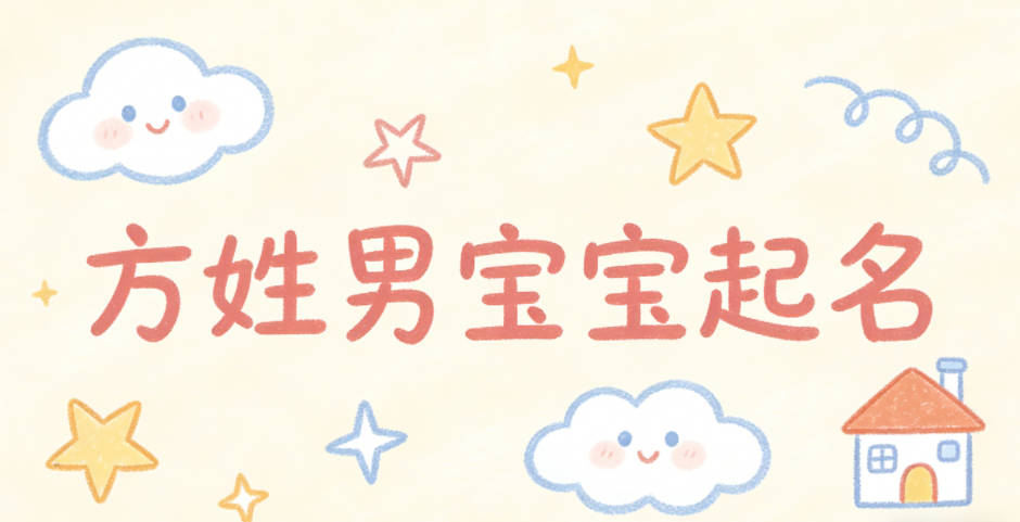 方姓男宝宝起名寓意未来有成就