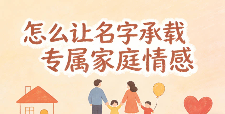 怎么让名字承载专属家庭情感