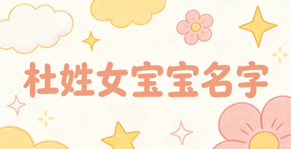 有创意的杜姓女宝宝名字