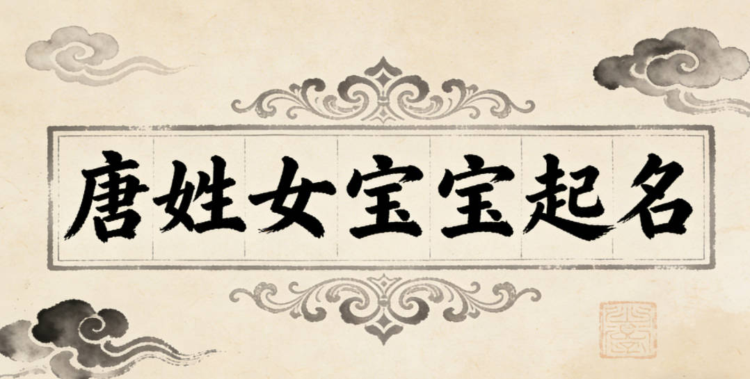 唐姓女宝宝起名寓意好的名字推荐