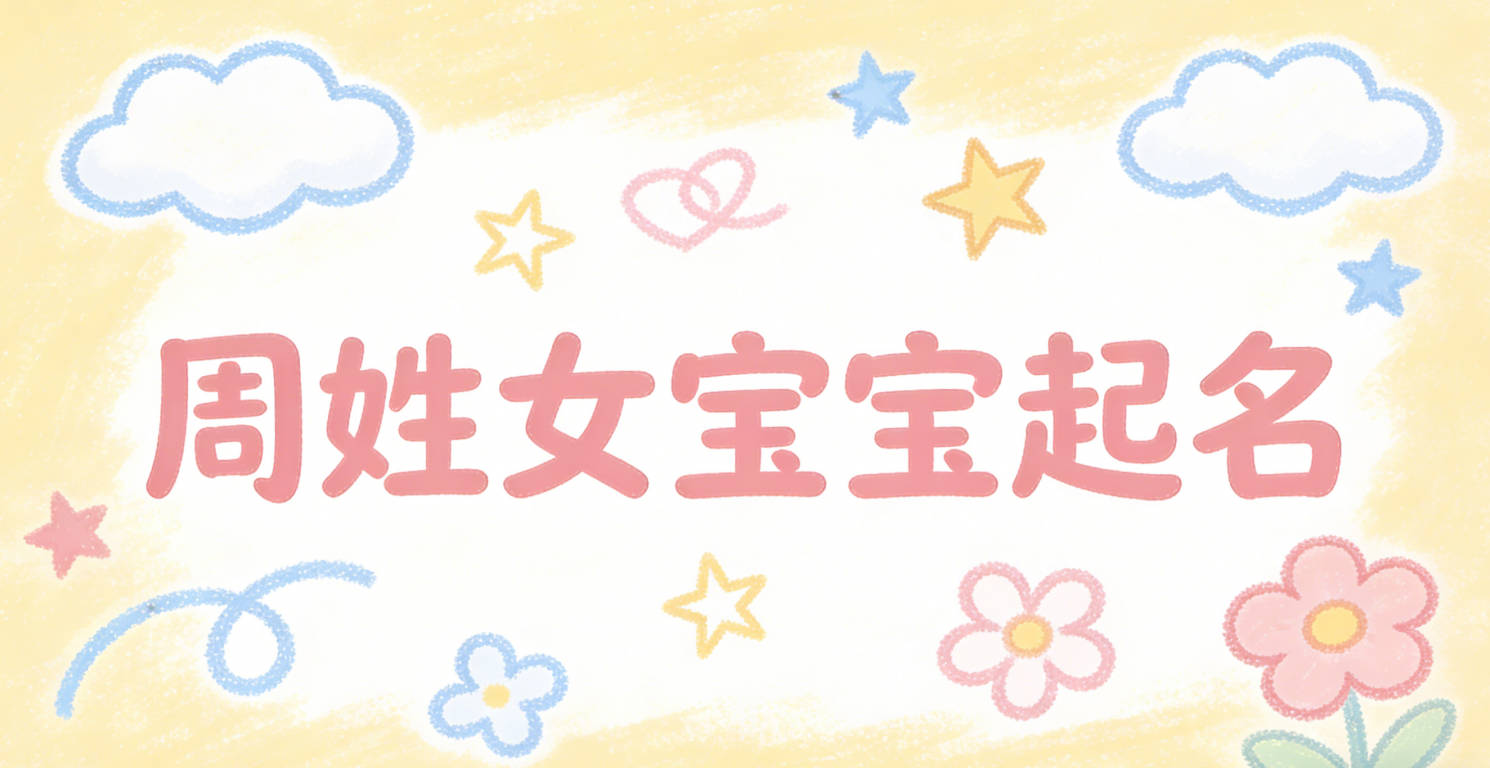 周姓女宝宝起名小众有韵味