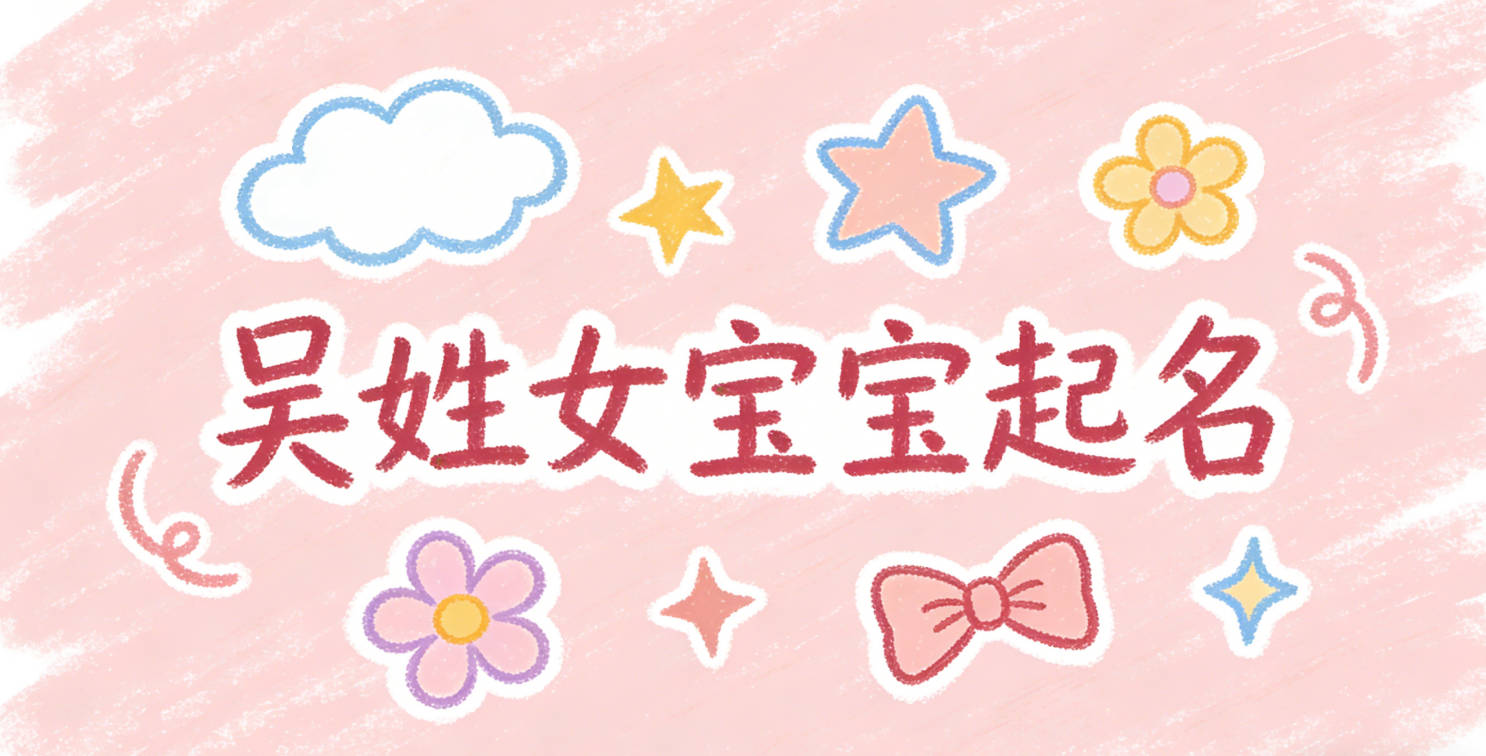 吴姓女宝宝起名洋气时尚
