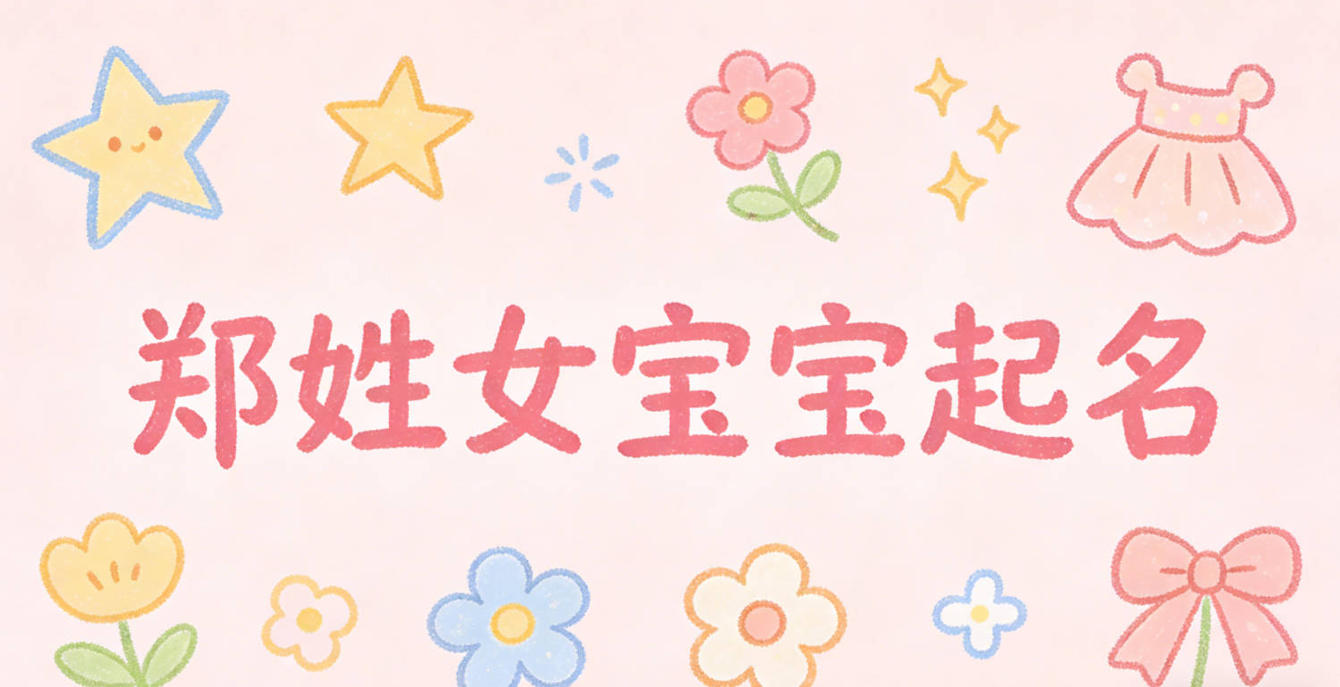 郑姓女宝宝起名好听又独特