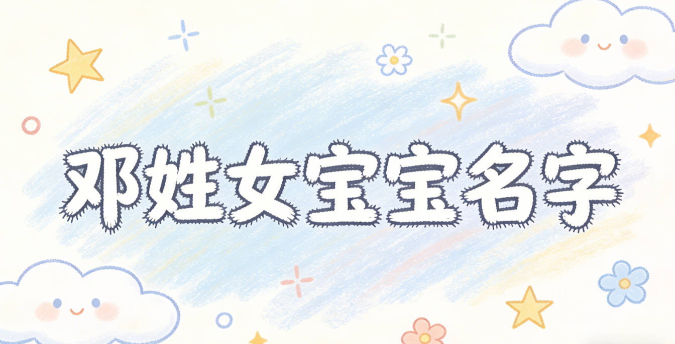 有诗意的邓姓女宝宝名字