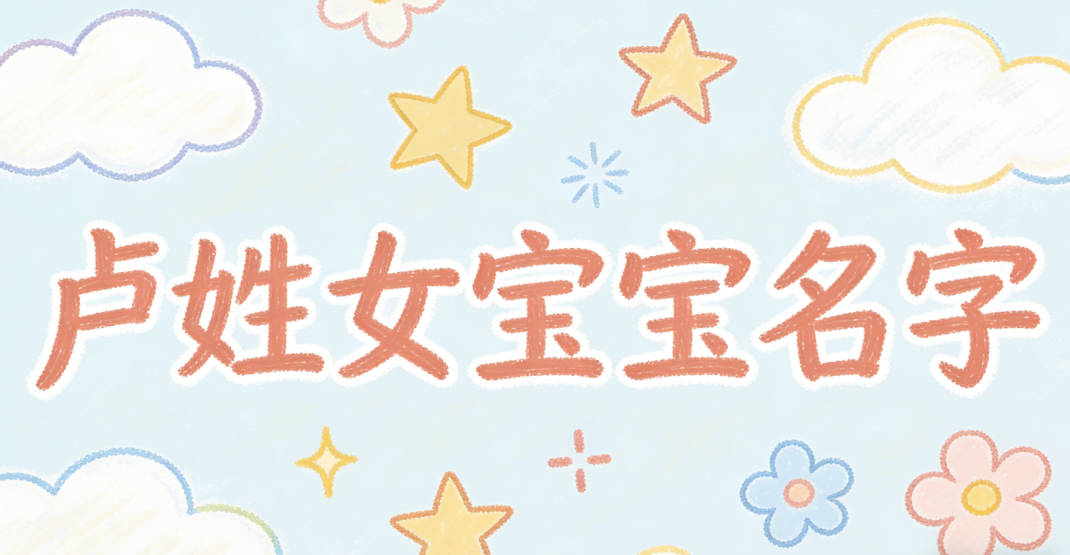 有创意的卢姓女宝宝名字