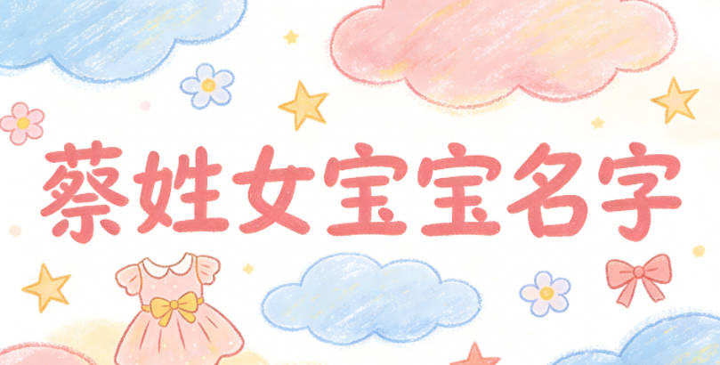 寓意吉祥的蔡姓女宝宝名字精选