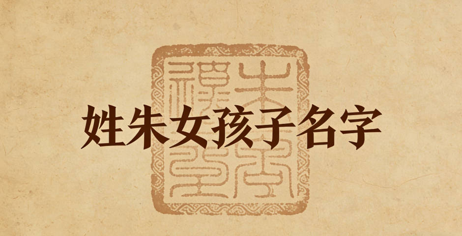 姓朱女孩子名字有内涵