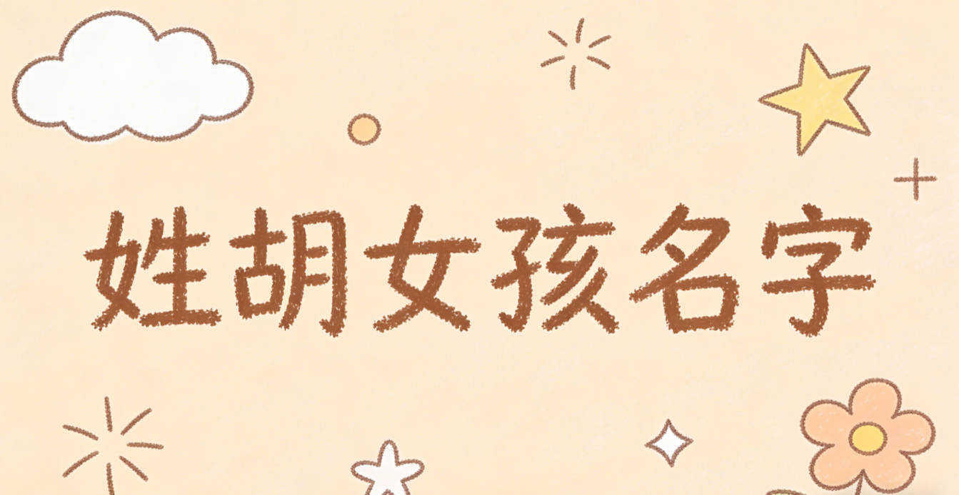 姓胡女孩名字独特