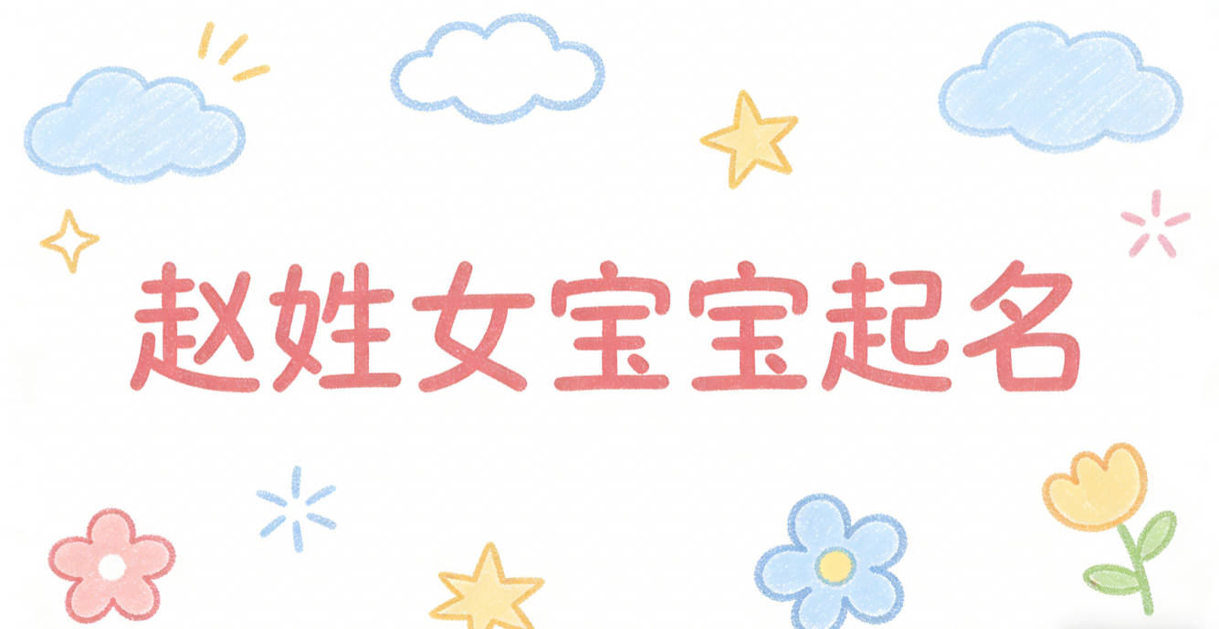 赵姓女宝宝起名独特又好听