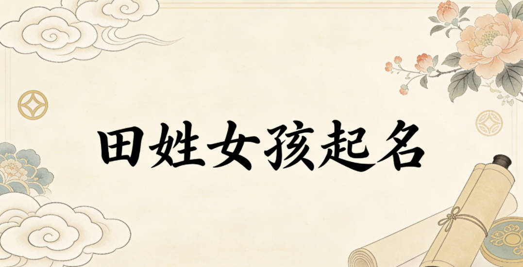 田姓女孩起名大全