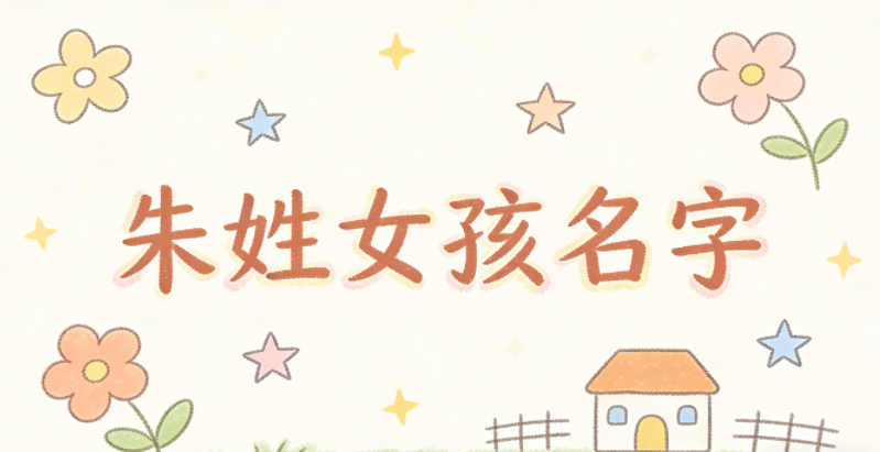 朱姓简单顺口的女孩名字