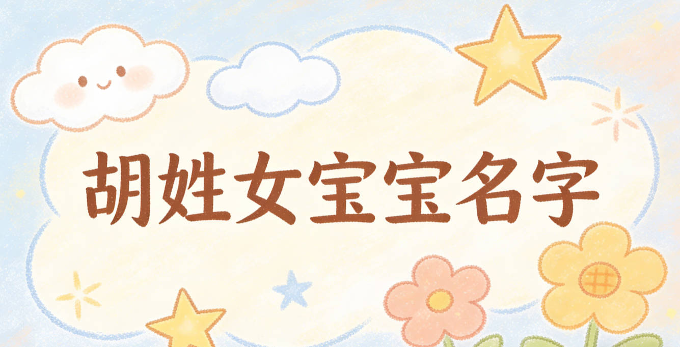 有诗意的胡姓女宝宝名字