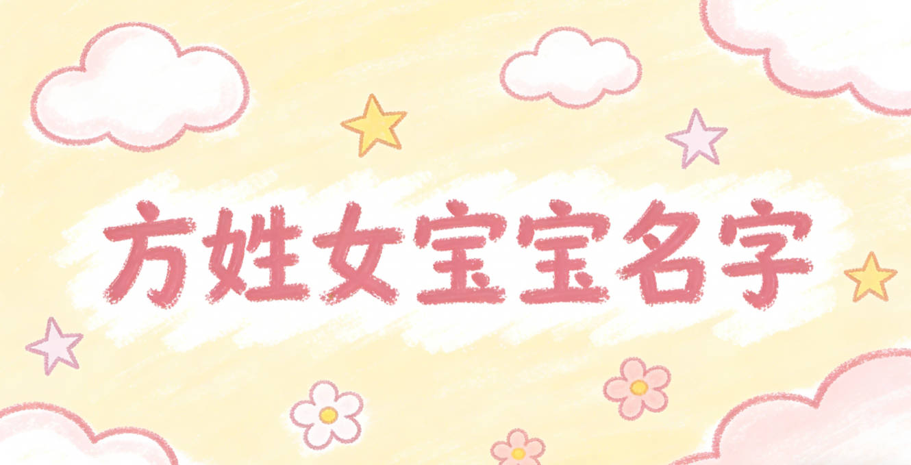 有寓意的方姓女宝宝名字大全