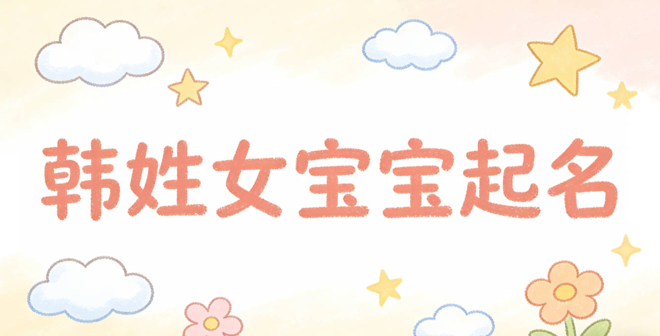 韩姓女宝宝起名独特寓意好
