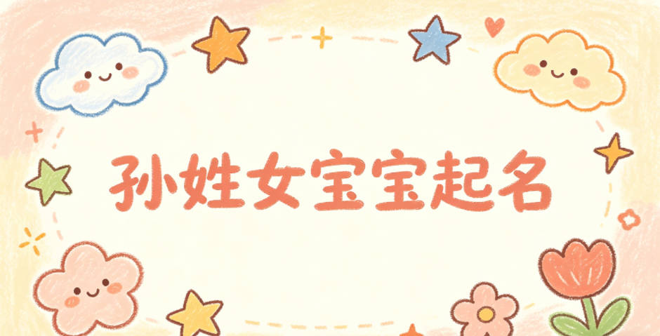 孙姓女宝宝起名好听且顺口
