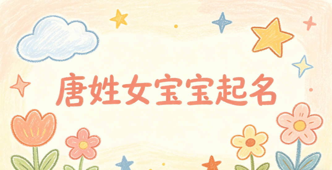 唐姓女宝宝起名小众独特