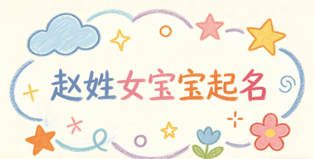 赵姓女宝宝起名顺口又好听