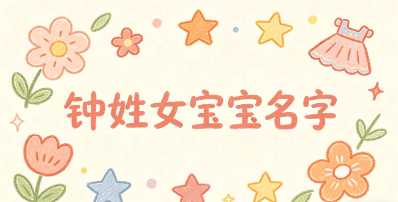 适合钟姓女宝宝的名字及含义