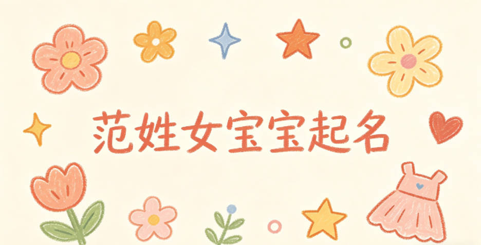 范姓女宝宝起名大气有诗意