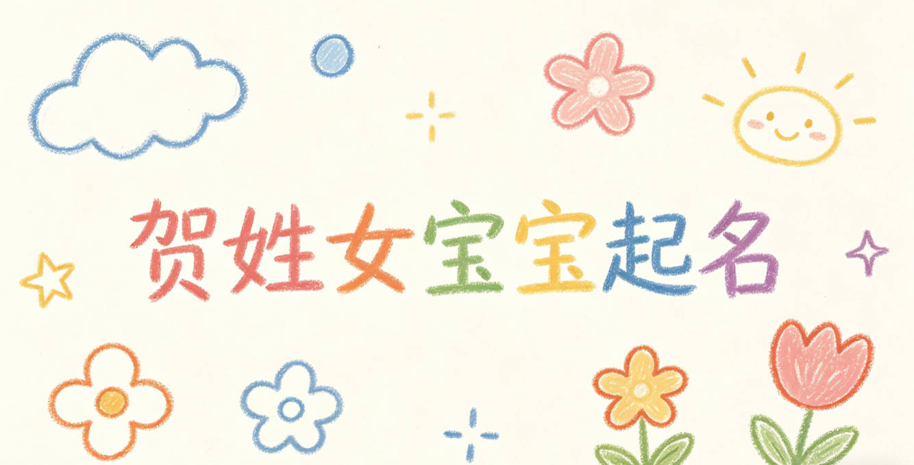 贺姓女宝宝起名寓意好的名字推荐