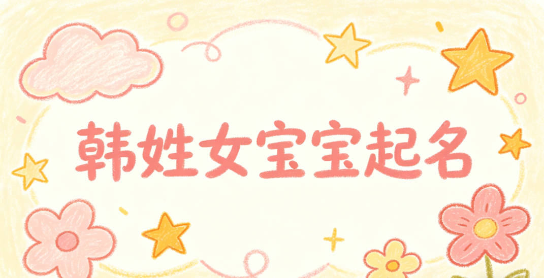 韩姓女宝宝起名顺口又好听