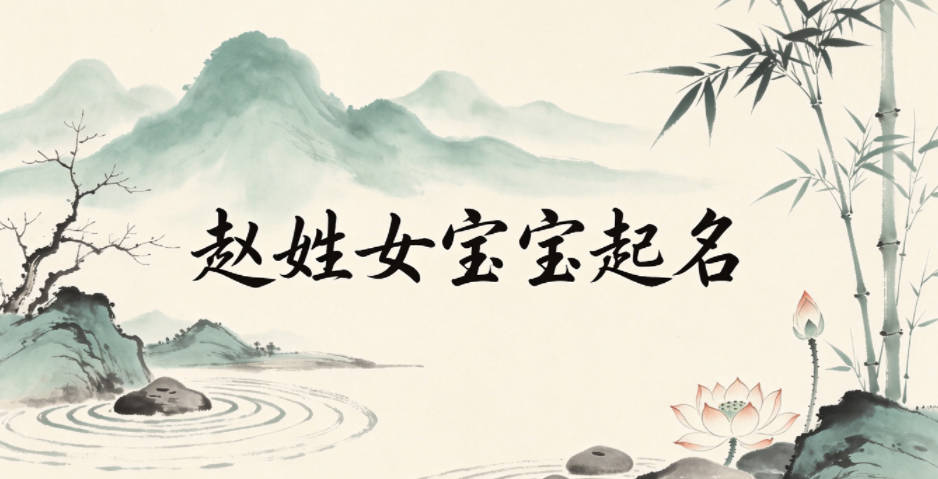 赵姓女宝宝起名经典大气