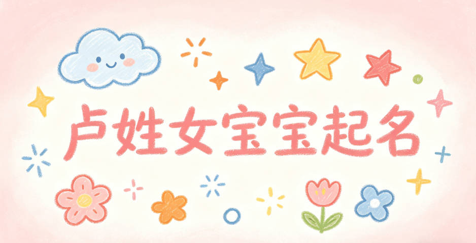 卢姓女宝宝起名大气有诗意