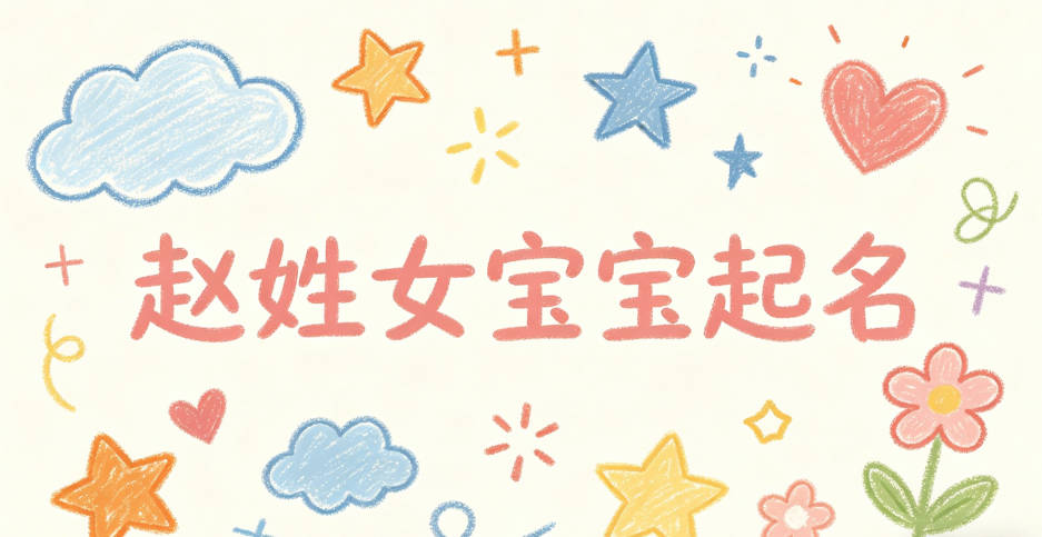 赵姓女宝宝起名独特新颖