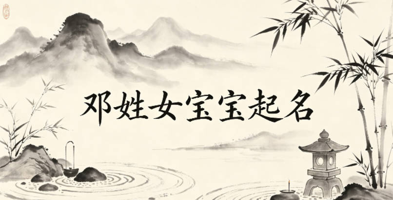 邓姓女宝宝起名大气有诗意
