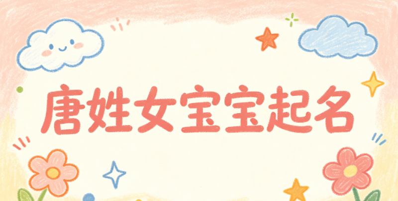唐姓女宝宝起名独特新颖