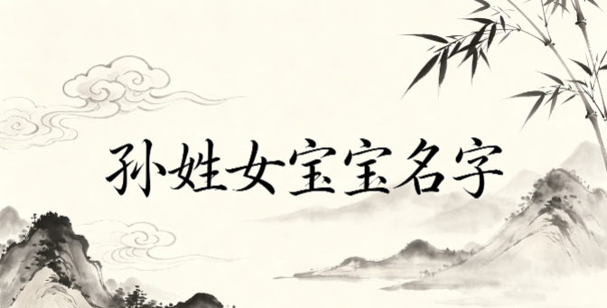 好听顺口的孙姓女宝宝名字推荐