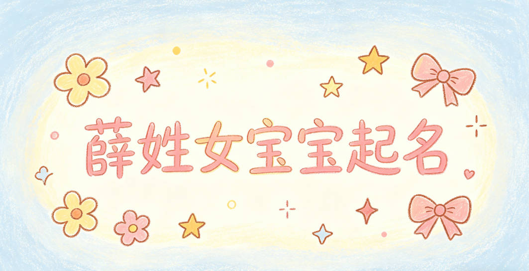 薛姓女宝宝起名小众有韵味